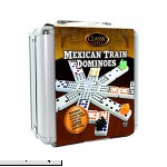 TCG Toys Mexican Train with Aluminum Case Dominos Game  B075SV39TG